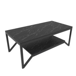 Hanah Home Mesa de centro moderno, negro, 120x60x45.8cm
